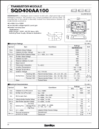SQD400AA100 datasheet: 1000V transistor module SQD400AA100