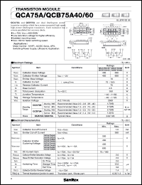 QCB75A40 datasheet: 400V transistor module QCB75A40