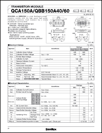 QCA150A60 datasheet: 600V Transistor module QCA150A60