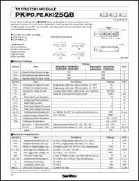 PE25GB80 datasheet: 800V Thyristor module PE25GB80