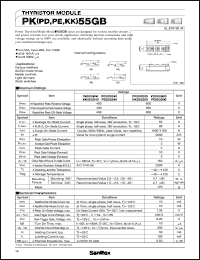 KK55GB40 datasheet: 400V Thyristor module KK55GB40