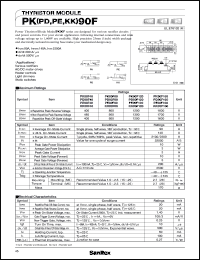 PE90F40 datasheet: 400V Thyristor module PE90F40