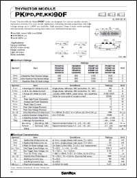KK90F120 datasheet: 1200V Thyristor module KK90F120