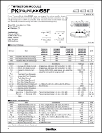 PE55F80 datasheet: 800V Thyristor module PE55F80