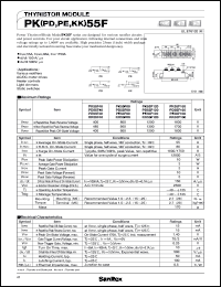 PK55F120 datasheet: 1200V Thyristor module PK55F120