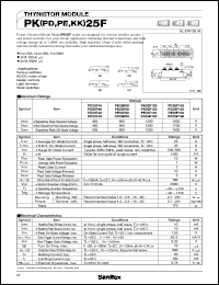 PK25F120 datasheet: 1200V Thyristor module PK25F120
