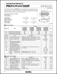 KK160F160 datasheet: 1600V Thyristor module KK160F160