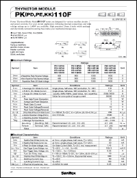 KK110F40 datasheet: 400V Thyristor module KK110F40