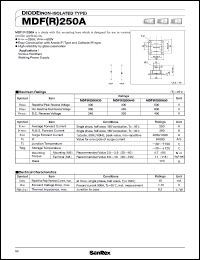 MDR250A30 datasheet: 300V diode (non-isolated type) MDR250A30