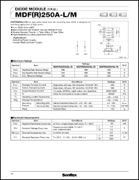 MDF250A30-L/M datasheet: 300V diode module MDF250A30-L/M