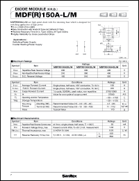 MDR150A40-L/M datasheet: 400V diode module MDR150A40-L/M
