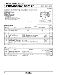 FRS400DA120 datasheet: 1200V diode module FRS400DA120