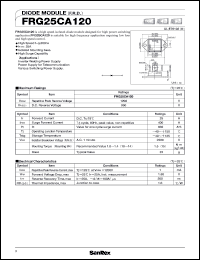 FRG25CA120 datasheet: 1200V diode module FRG25CA120