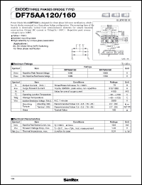 DF75AA160 datasheet: 1600V diode (three phase bridge type) DF75AA160