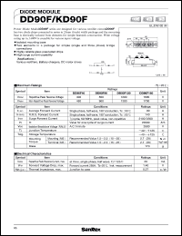 DD90F40 datasheet: 400V diode module DD90F40