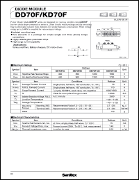 KD70F80 datasheet: 800V diode module KD70F80