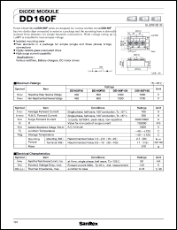 DD160F160 datasheet: 1600V diode module DD160F160