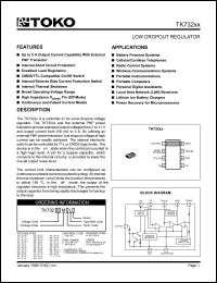 TK73255MIL datasheet: 5.5V Low dropout regulator TK73255MIL