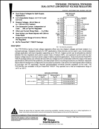 TPS73HD325PWPR datasheet:  DUAL OUTPUT LOW-DROPOUT VOLTAGE REGULATOR TPS73HD325PWPR