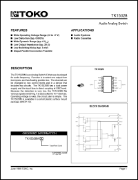 TK15328MTL datasheet: Audio analog switch TK15328MTL