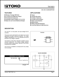 TK11811MTL datasheet: DC-DC converter TK11811MTL