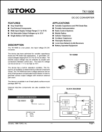 TK11806MMG datasheet: DC-DC converter TK11806MMG