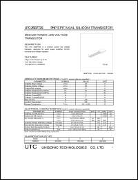 UTC2SB772S datasheet: Medium power low voltage transistor UTC2SB772S