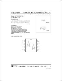 UTCLM339 datasheet: Dual differential comparator UTCLM339