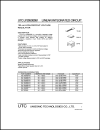 UTCLP2950-2.5 datasheet: 100mA low-dropout voltage regulator UTCLP2950-2.5