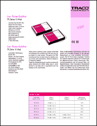 TPL10212 datasheet: 10 Watt, input voltage range:93-264V,output voltage +/-12V (+/-0.45A) low noise-switcher TPL10212