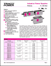 TIS300-172 datasheet: 300 Watt, input voltage range:115/230V,output voltage 72V (4.2A) industrial power supplie TIS300-172