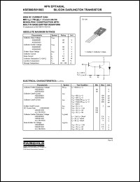 KSE803 datasheet: NPN silicon darlington transistor KSE803