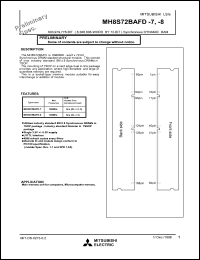 MH8S72BAFD-8 datasheet: 603979776-bit synchronous DRAM MH8S72BAFD-8