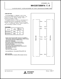 MH32S72BBFA-7 datasheet: 2415919104-bit synchronous DRAM MH32S72BBFA-7