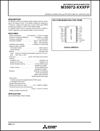 M35072-XXXFP datasheet: Screen character & pattern display controller M35072-XXXFP