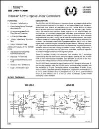 UC3833DW datasheet:  PRECISION LOW DROPOUT LINEAR CONTROLLERS UC3833DW