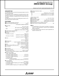 M38030M7-XXXSP datasheet: RAM size: 192bytes; single-chip 8-bit CMOS microcomputer M38030M7-XXXSP