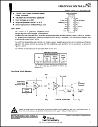 UA723CDR datasheet:  PRECISION VOLTAGE REGULATOR UA723CDR