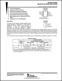 MC79L05ACLP datasheet: NEGATIVE-VOLTAGE REGULATOR, LOW CURRENT MC79L05ACLP