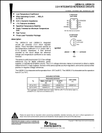 LM236D-2-5 datasheet:  2.5-V INTEGRATED REFERENCE CIRCUIT LM236D-2-5