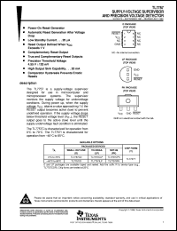 TL7757CLP datasheet:  3-TERMINAL SVS & PRECISION VOLTAGE DETECTOR FOR 5V SYSTEMS TL7757CLP