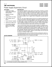 UC3543N datasheet:  POWER SUPPLY SUPERVISORY CIRCUIT UC3543N