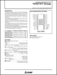 M37471M4-XXXFP datasheet: Single-chip 8-bit CMOS microcomputer M37471M4-XXXFP