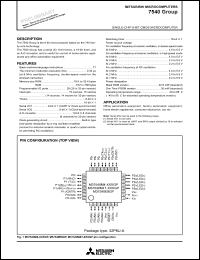 M37540M4-XXXFP datasheet: Single-chip 8-bit CMOS microcomputer M37540M4-XXXFP