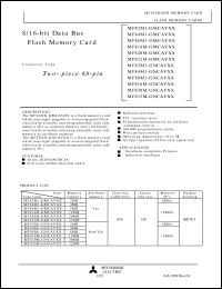 MF84M1-GMCAV datasheet: 4Mb, 8/16-bit data bus compact flash card MF84M1-GMCAV