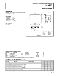 FA01220A datasheet: GaAs FET hybrid IC FA01220A