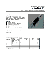 FU-627SLD-F1 datasheet: 1.55m LD module with  singlemode fiber pigtail FU-627SLD-F1