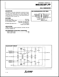 M51923P datasheet: Dual comparator M51923P