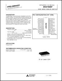 M52756SP datasheet: Wide band analog switch M52756SP