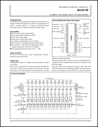 M54974P datasheet: Bi-CMOS 12-bit serial-input latched driver M54974P